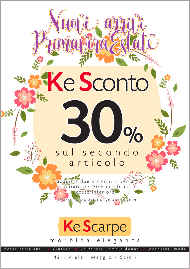 KeScarpe - Flyer Primavera - Texx.it